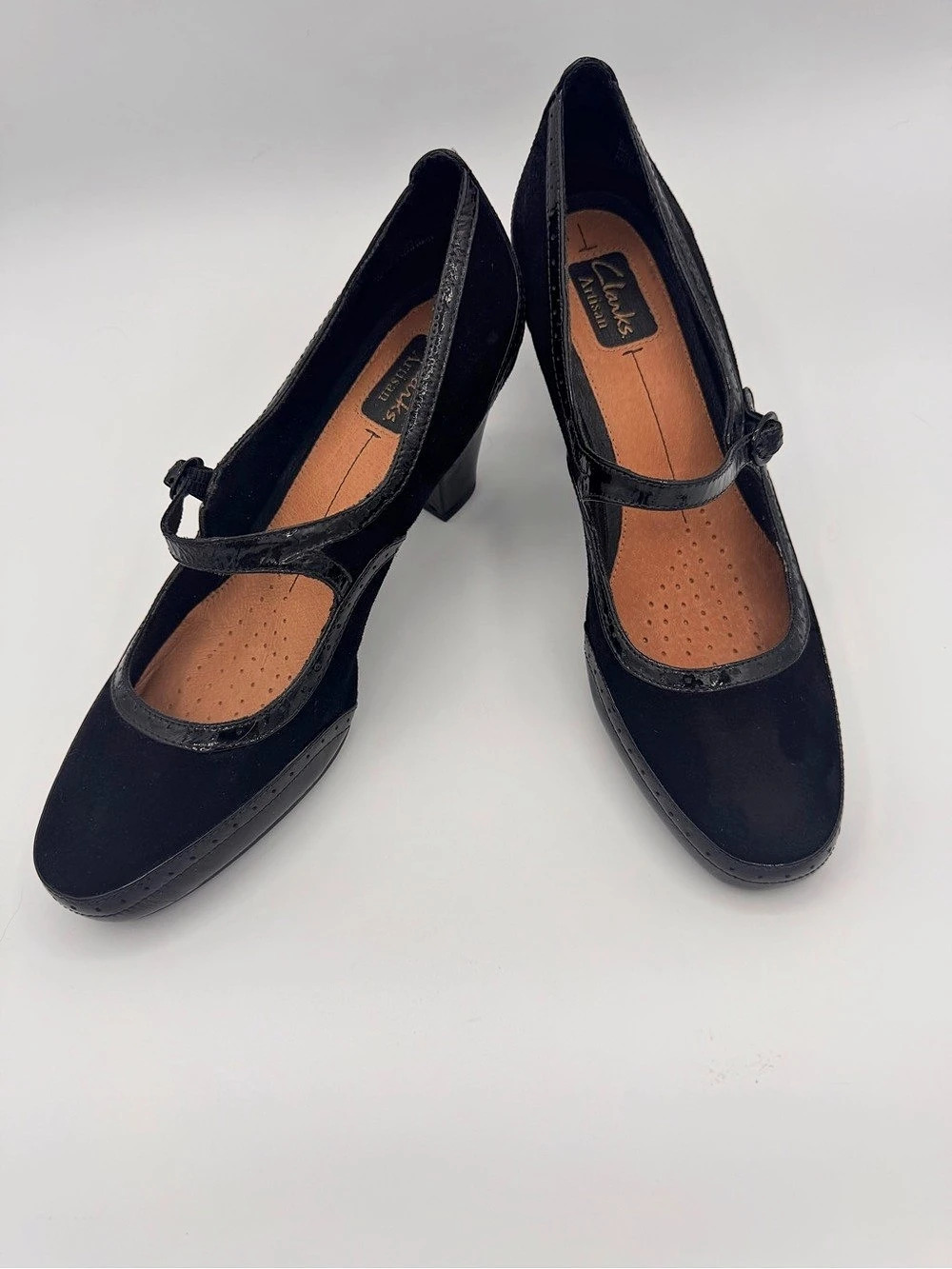 Clarks Artisan Mary Jane Platform Heels in Black
